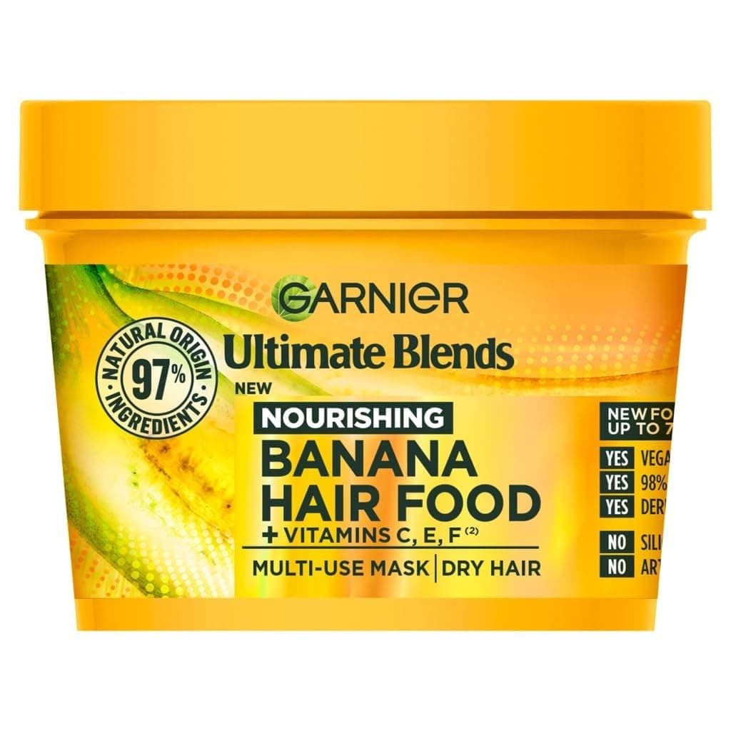 Garnier Ultimate Blends Hair Food Banana 3-in-1 Dry Hair Mask Treatment 390ml USA